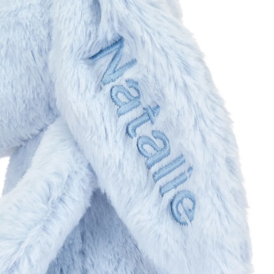 Personalised Bashful Blue Bunny Medium*Jellycat New