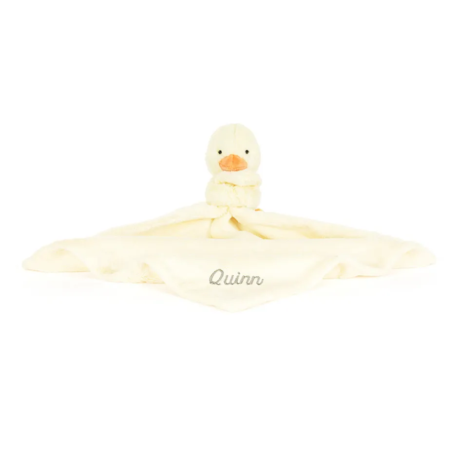 Personalised Bashful Duckling Soother*Jellycat Outlet