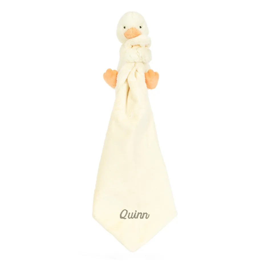 Personalised Bashful Duckling Soother*Jellycat Outlet