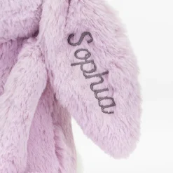 Personalised Bashful Lilac Bunny Medium*Jellycat Hot