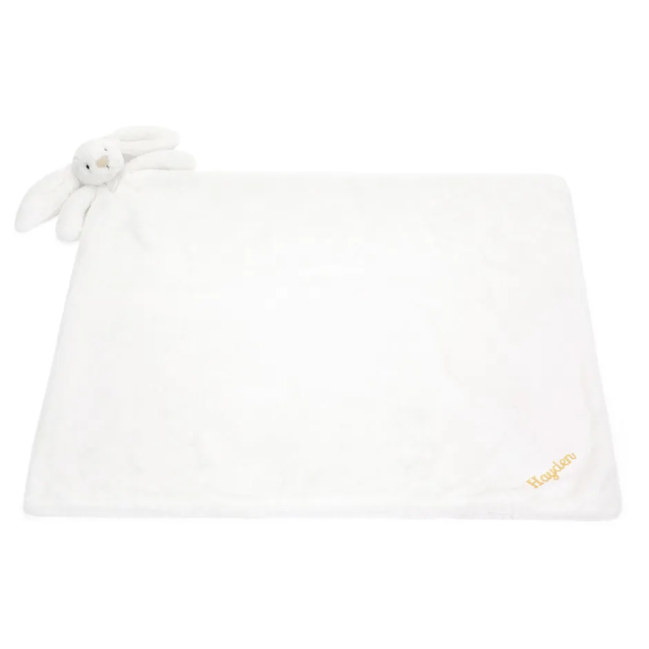 Personalised Bashful Luxe Bunny Luna Blankie*Jellycat New