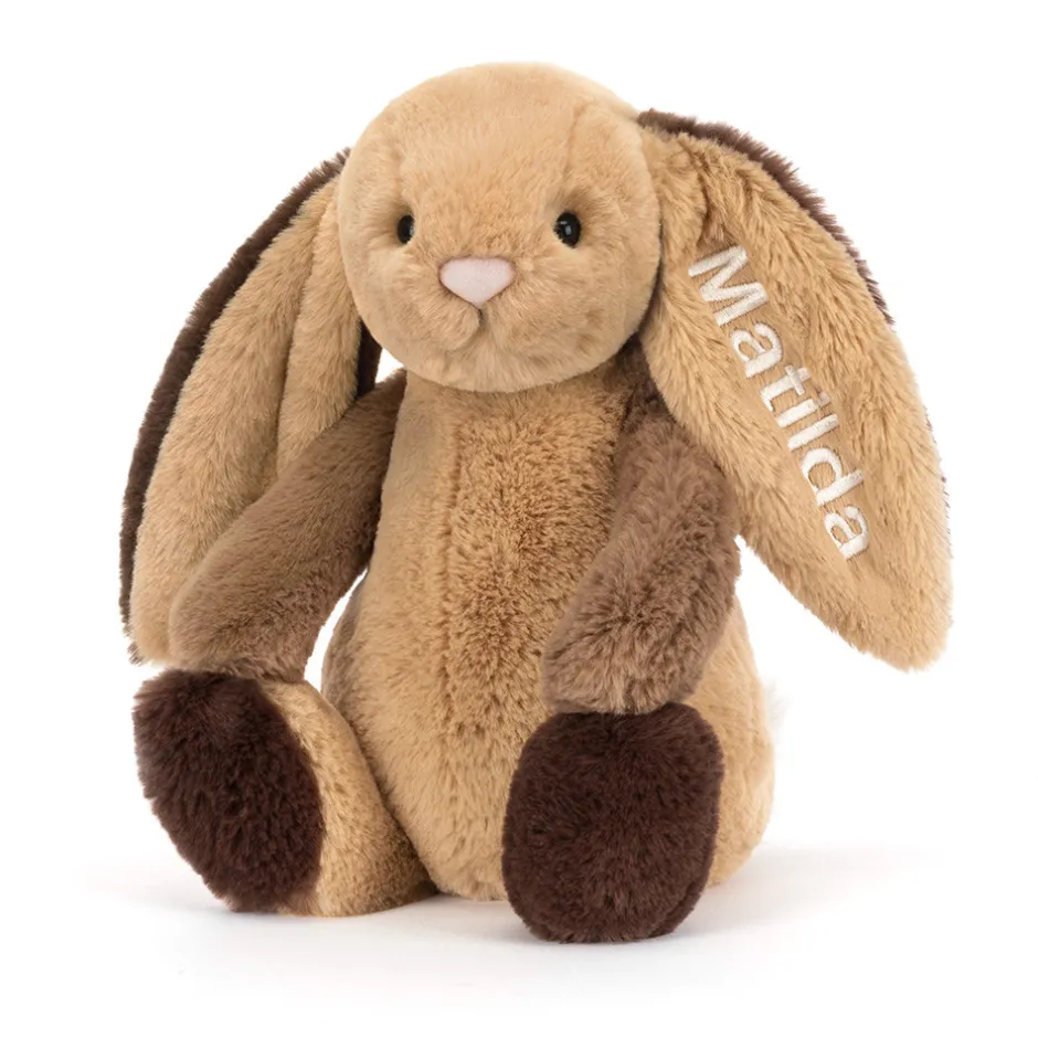 Personalised Bashful Patchwork Brown Bunny Original*Jellycat Online