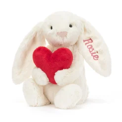 Personalised Bashful Red Love Heart Bunny Medium*Jellycat Discount