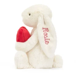 Personalised Bashful Red Love Heart Bunny Medium*Jellycat Discount