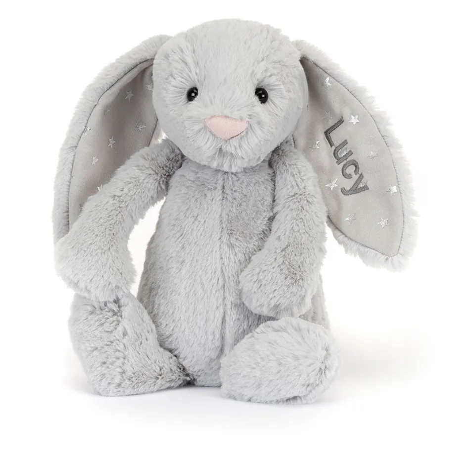 Personalised Bashful Shimmer Bunny Medium*Jellycat Clearance