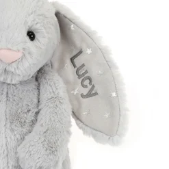 Personalised Bashful Shimmer Bunny Medium*Jellycat Clearance