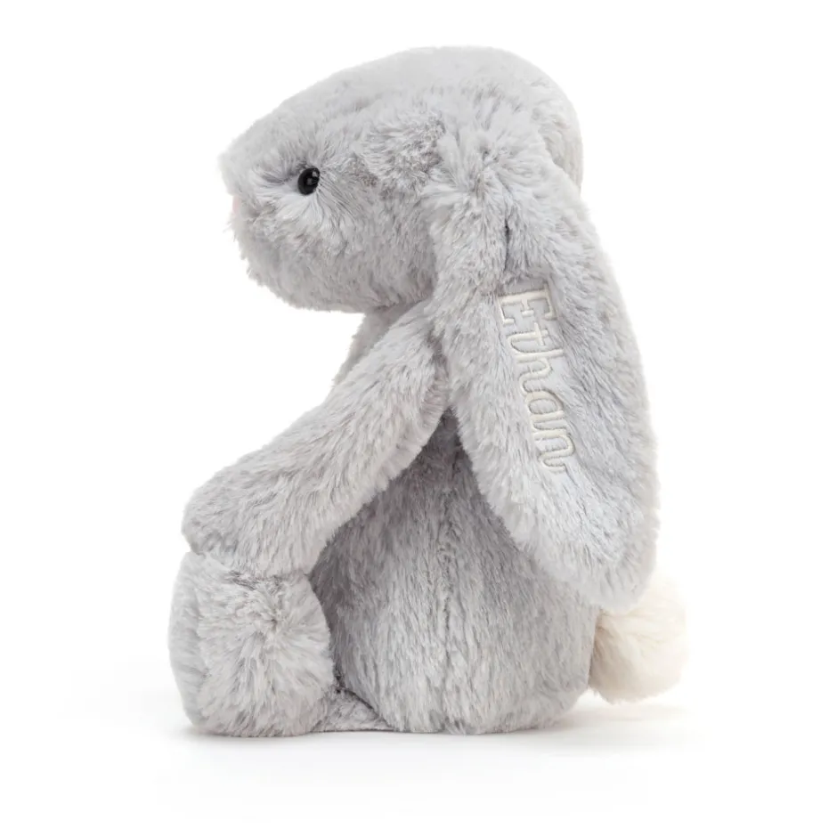 Personalised Bashful Silver Bunny Medium*Jellycat Sale