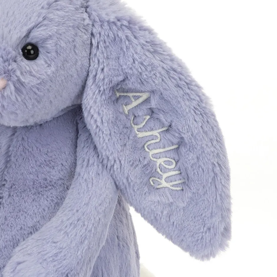 Personalised Bashful Viola Bunny Medium*Jellycat Outlet
