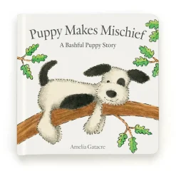 Puppy Makes Mischief Book and Bashful Puppy Medium*Jellycat Hot