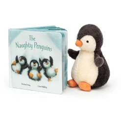 The Naughty Penguins Book and Peanut Penguin Medium*Jellycat Sale