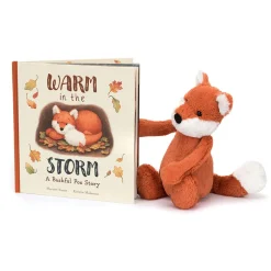 Warm in the Storm Book and Bashful Fox Cub Medium*Jellycat Discount